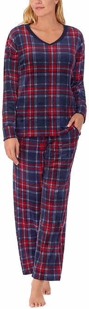 Nautica Womens Pajamas - Cozy Silky Fleece - 2 Piece Long Sleeve Winter Sleepwear PJ Set for Women