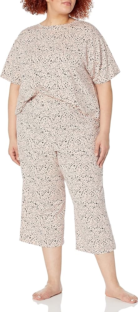 Amazon Essentials Women's Knit Jersey Pajama Set (Available in Plus Size)