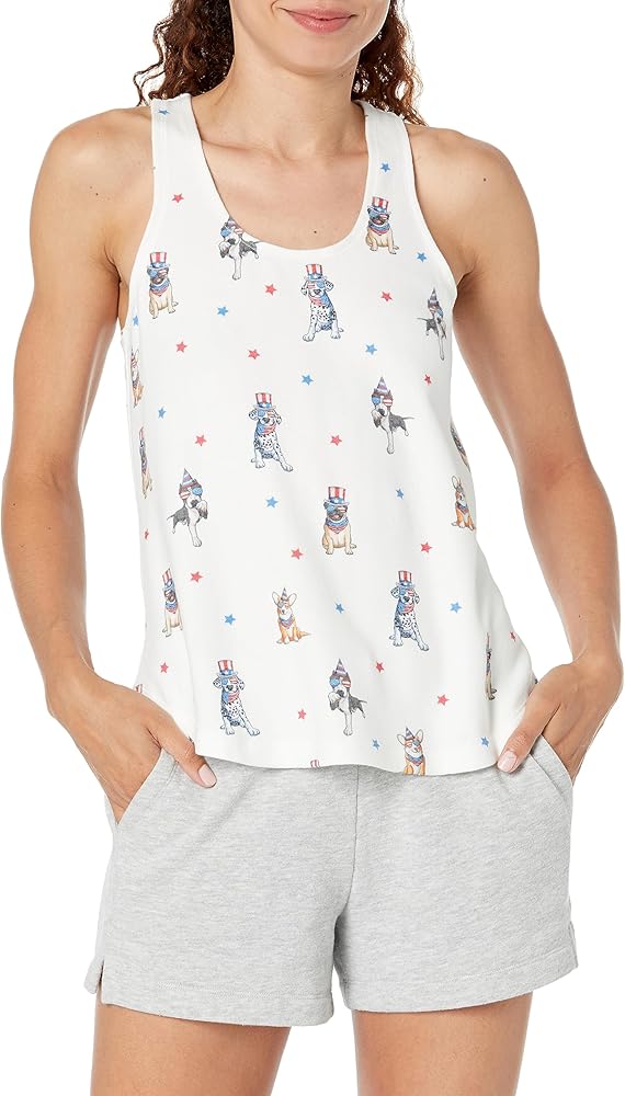 PJ Salvage Women's Loungewear Star Spangled Tank