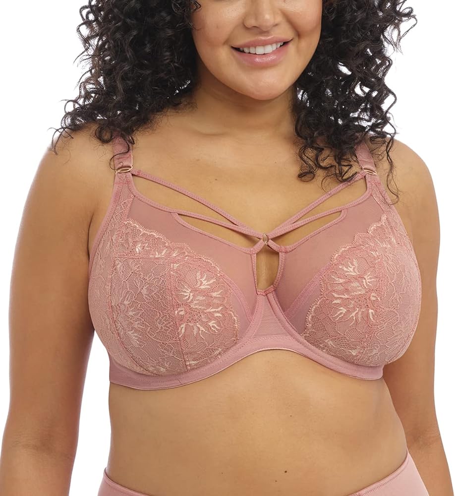 Elomi Women's Plus Size Brianna Underwire Strappy Plunge Bra