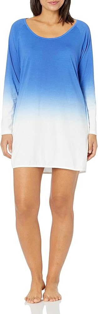 Cosabella Women's Florida Lounge Printed Long Sleeve Sleep Shirt