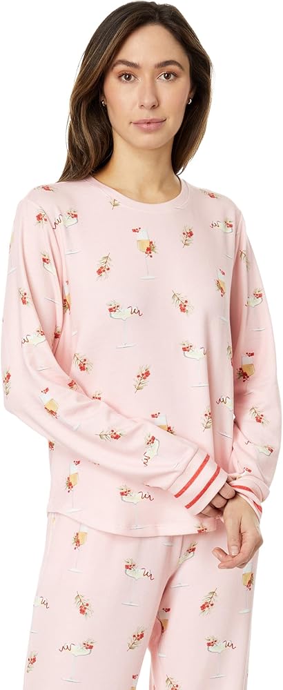 PJ Salvage Women's Loungewear Cabin & Cocktails Long Sleeve Top