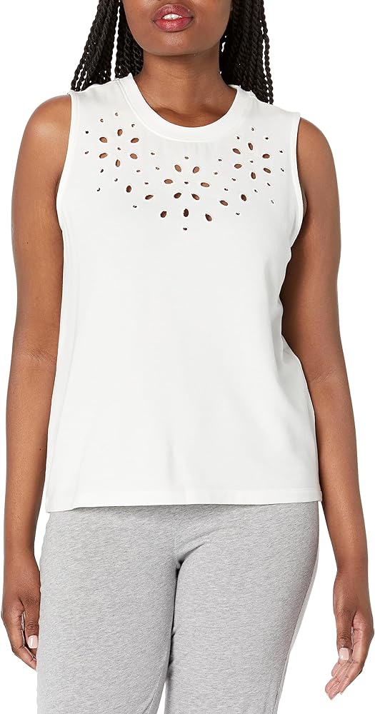 PJ Salvage Women's Loungewear Eyelet Summer Tank