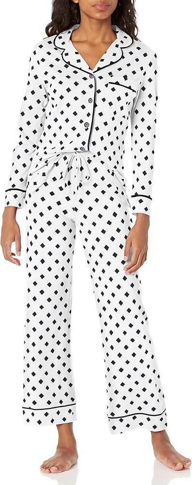 Cosabella Women's Bella Printed Petite Long Sleeve Top & Pant Pajama Set