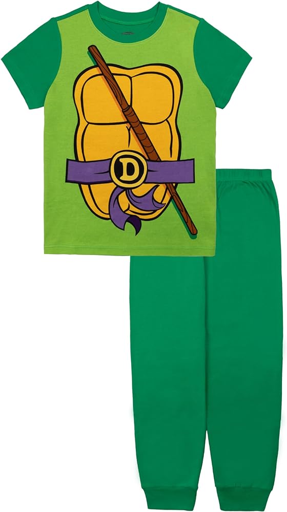 Nickelodeon Adult Teenage Mutant Ninja Turtles Family Sleep 2-Piece Snug-fit Cotton Pajamas Set