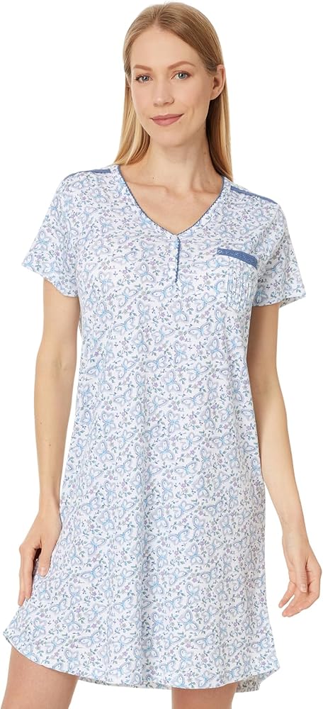 Karen Neuburger Women's Short Sleeve Nightshirt