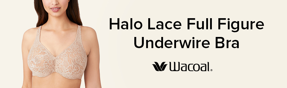 halo lace full figure underwire bra