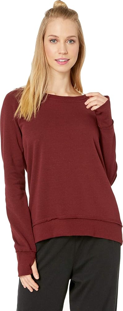 PJ Salvage Women's Lounge Long Sleeve Crewneck Top