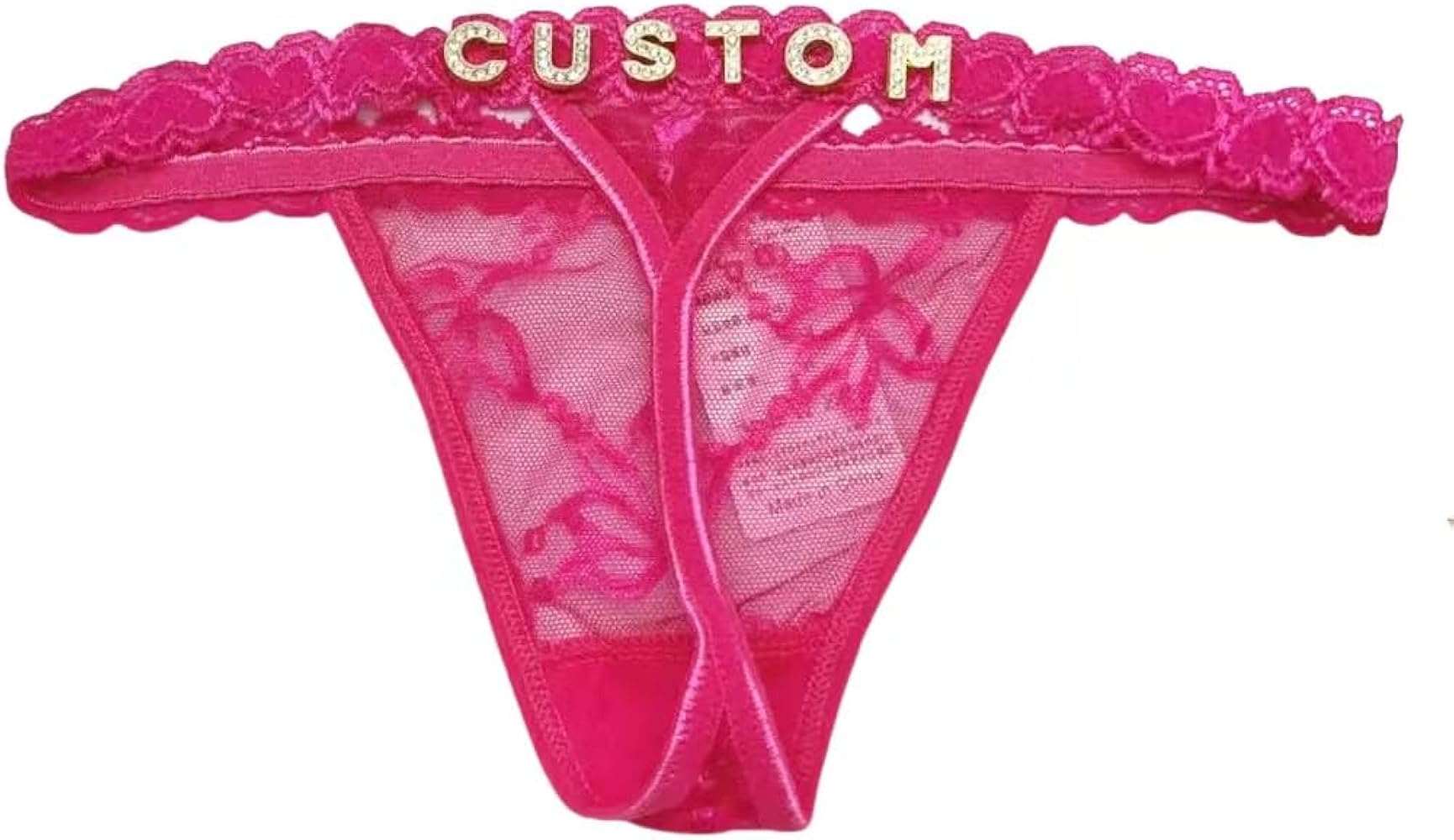 Custom Thongs With Name On It, Personalized Thongs With Names, The Letters Are Sewn By Hand, Very Strong And Won't Fall Off Black, X-Large