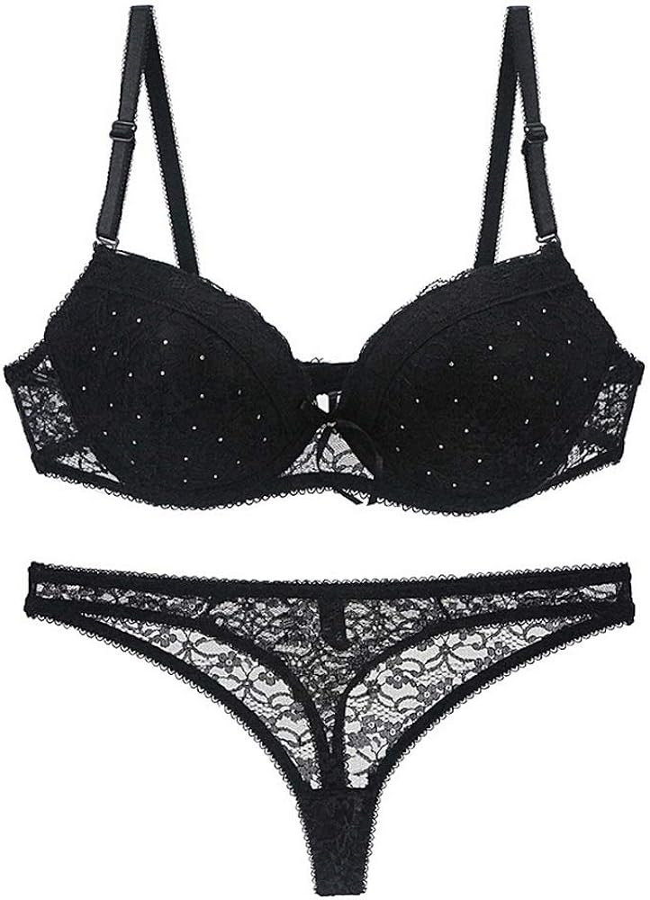 Women's Lingerie Sexy Push up Lace Bra Underwear Bikini Panties Set