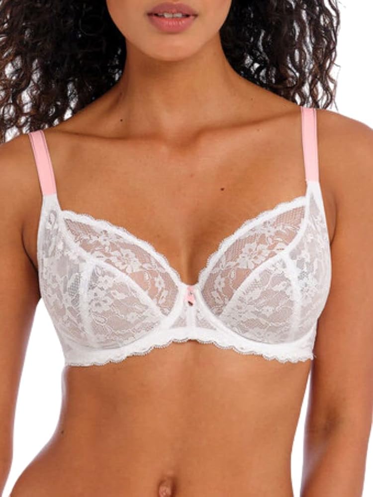 Freya Women's Offbeat Underwire Plunge Bra White