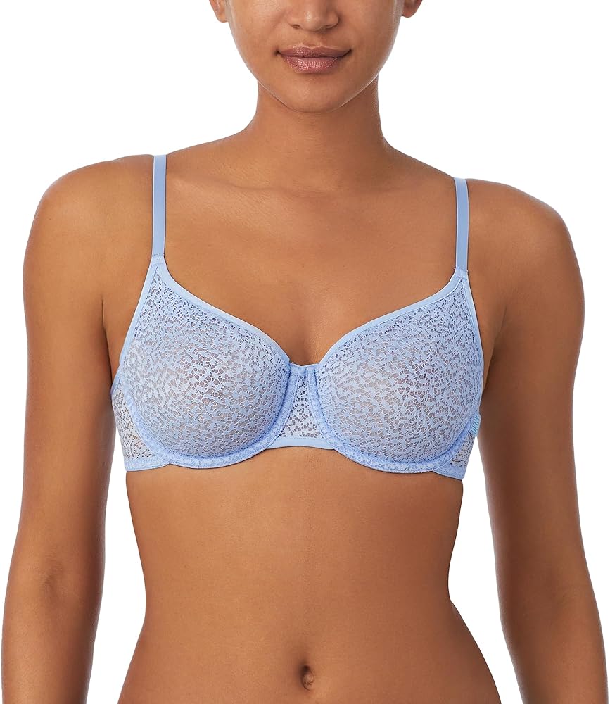 DKNY Women's Modern Lace Unlined Demi Bra, Serenity