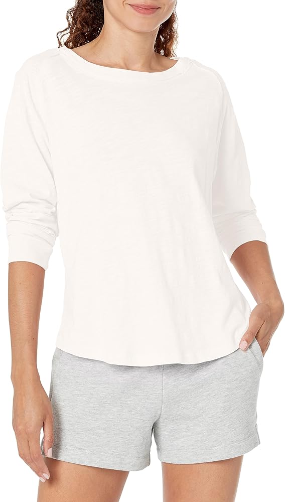 PJ Salvage Women's Loungewear Back to Basics Long Sleeve Top