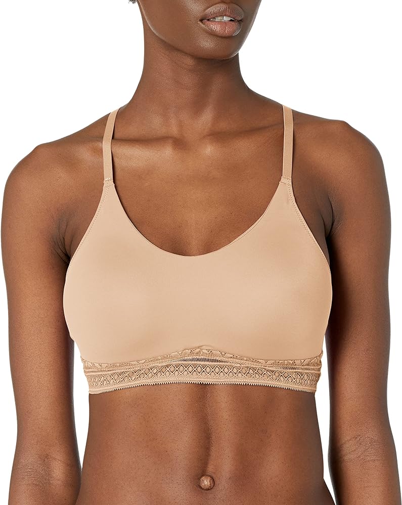 CHAMPION Women's Comfort Revolution Longline Wirefree Bralette with Lace Df6594