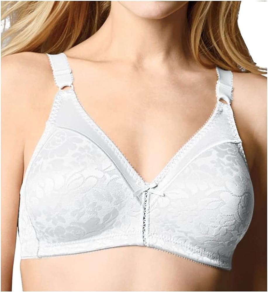 Bali Women's Double Support Spa Closure Wire-Free Bra, White, 34D