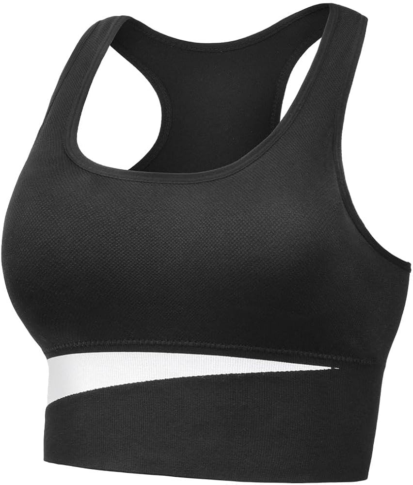 Sport Bras for Women High Support, 2024 New Racerback Sports Bra Padded High Impact Sport Bra Everyday Comfortable Bra