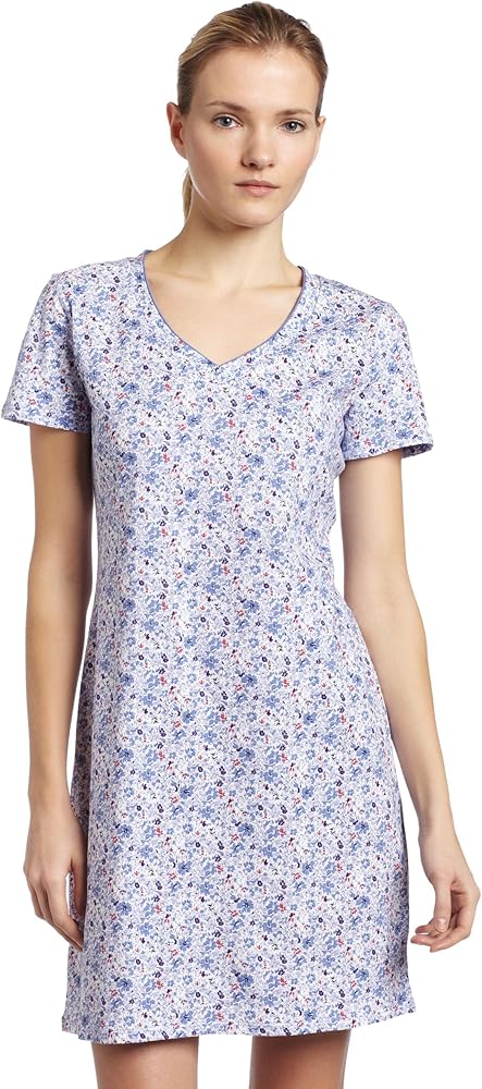 Nautica Sleepwear Women's Nautica Knit Orlean Floral Sleepshirt