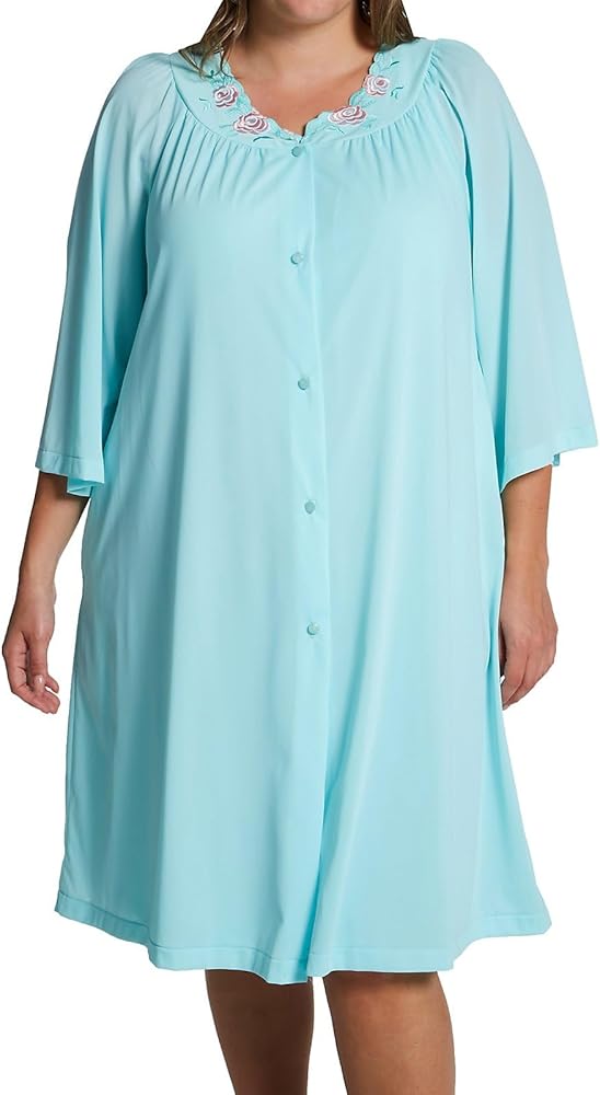 Shadowline Women's Plus-Size Petals 3/4 Sleeve 41 Inch Waltz Coat