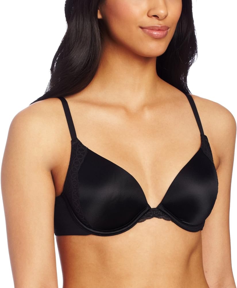 Maidenform Womens Love The Lift Natural Boost Demi T-Shirt Bra(09428)-Black-34B