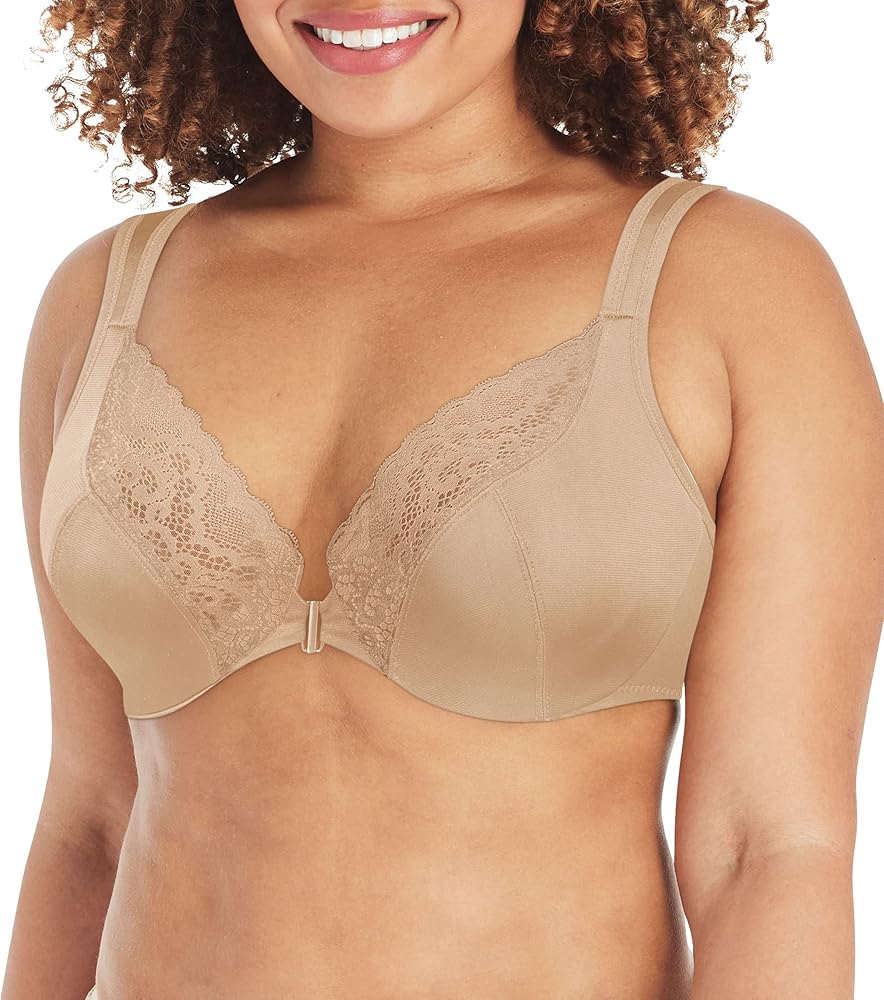 PLAYTEX womens Secrets Front-close No-poke Dreamwire Underwire Bra, Cooling Trusupport Bra