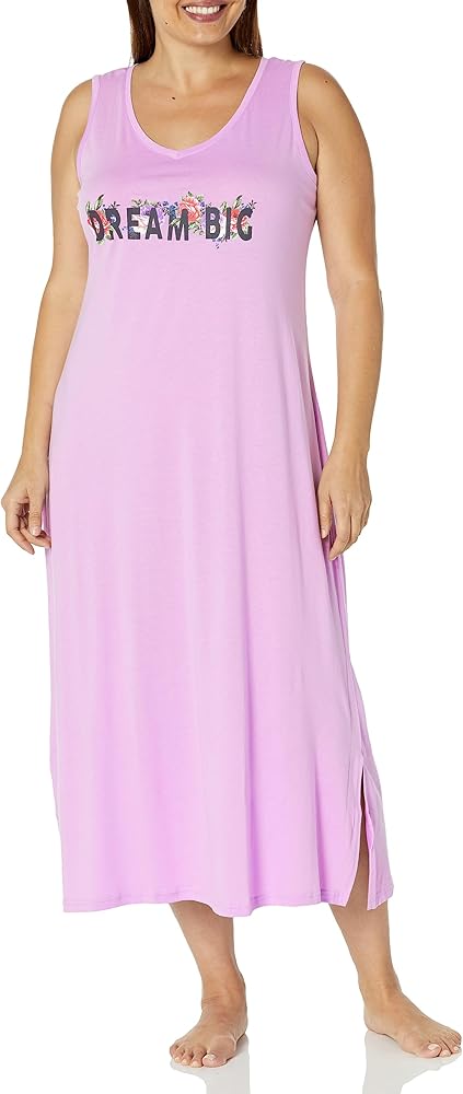 Avenue Women's Plus Size Maxi S/L PRT