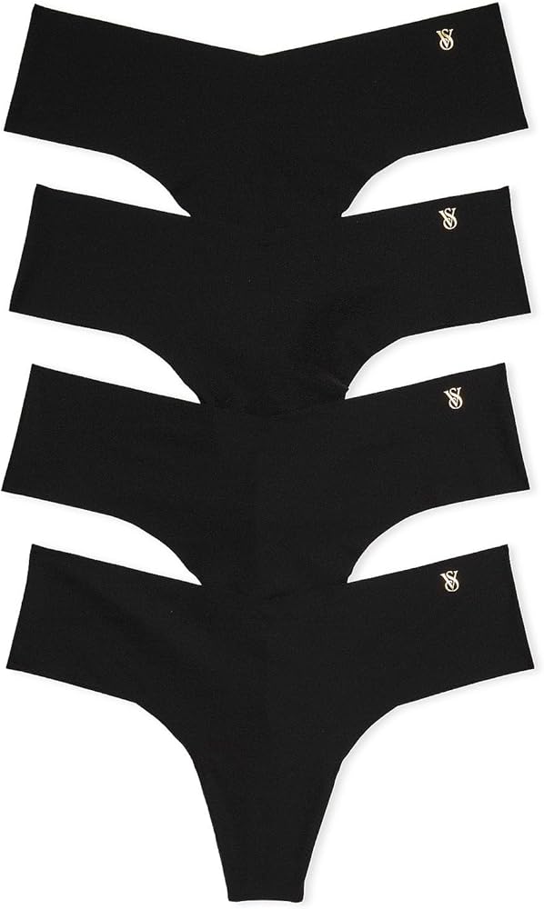 Victoria's Secret Women's No Show Thong Underwear, Panties for Women, Multi Pack (XS-XXL)