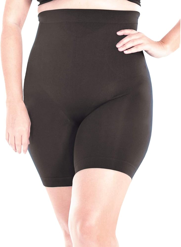 Rhonda Shear womens Plus Size Lightweight Longline ShaperShapewear Briefs