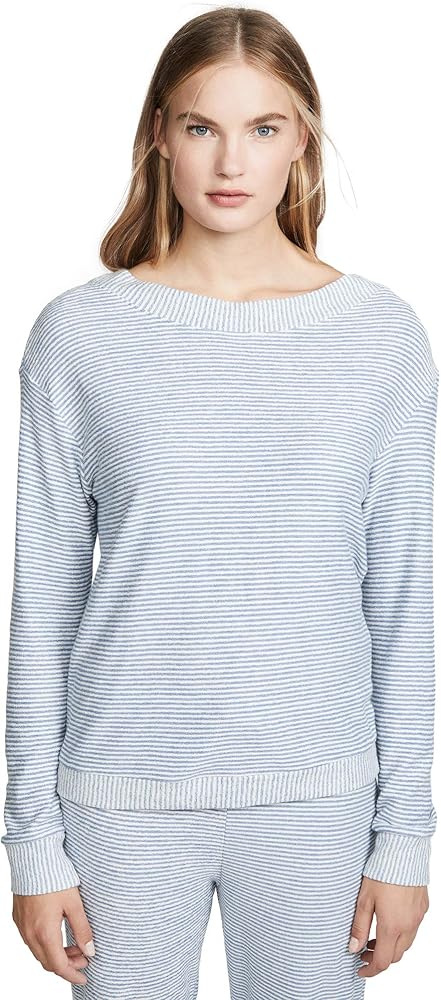 Cosabella Women's Moonlight Ls Top, Navy Blue, Large