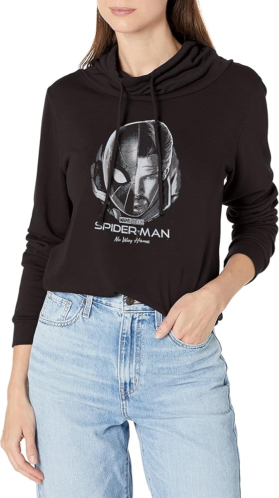 Marvel Spider-Man: No Way Home Magical Combination Women's Cowl Neck Long Sleeve Knit Top