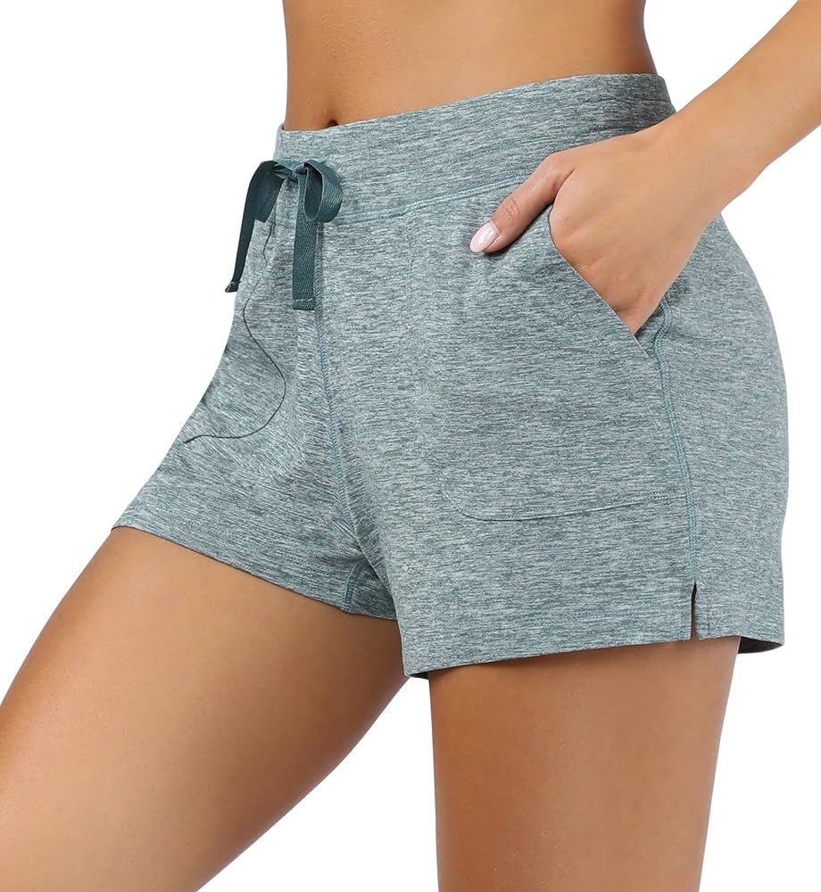 90 Degree By Reflex Lightweight Lounge Shorts - Casual Summer Jersey Shorts for Women