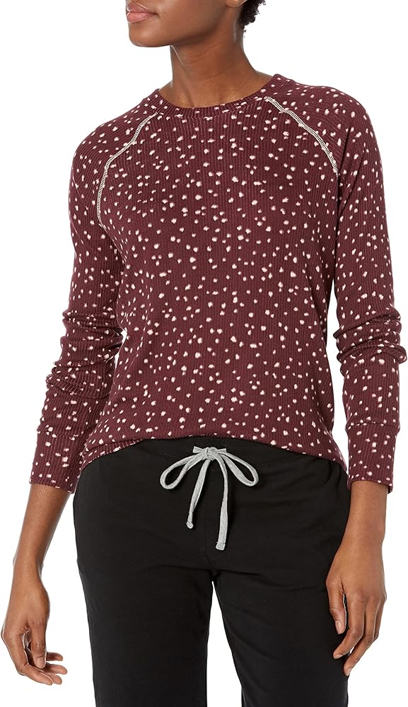 PJ Salvage Women's Loungewear My Friend Spot Long Sleeve Top