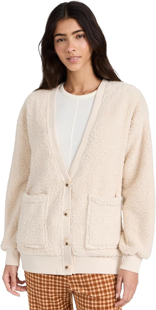 PJ Salvage Women's Loungewear Shearling Cardigan