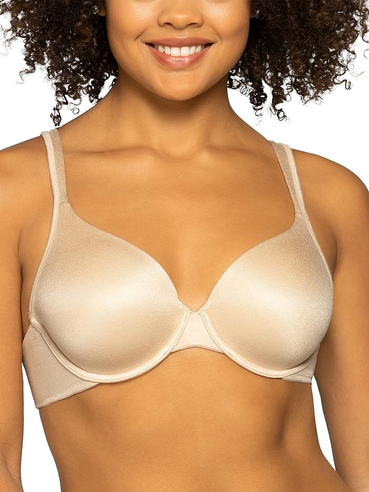 Vanity Fair Women's Perfect T-Shirt Bra, Body Shine Full Coverage, Lightly Lined Cups up to DD