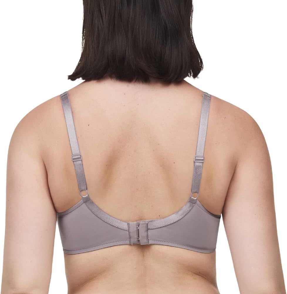 Chantelle Women's Basic Invisible Smooth Custom Fit Bra, Moon Grey, 38E