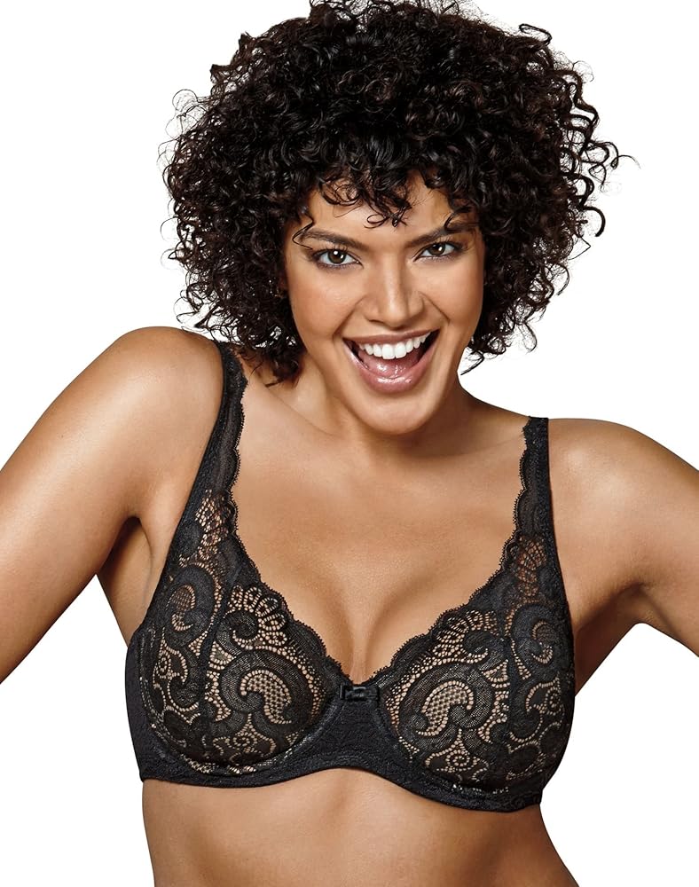 Playtex Women's Love My Curves Thin Foam W/Lace Underwire