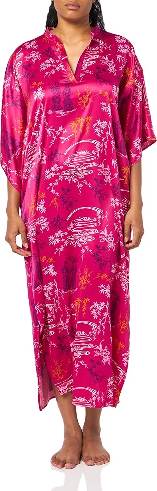 N Natori Women's Butterfly Caftan Length 52"