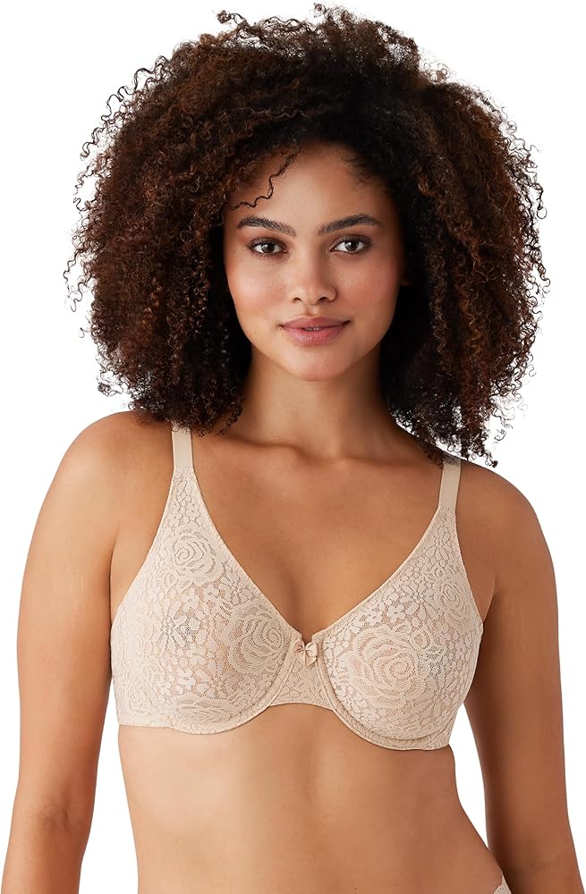 Wacoal Womens Halo Lace Underwire Bra