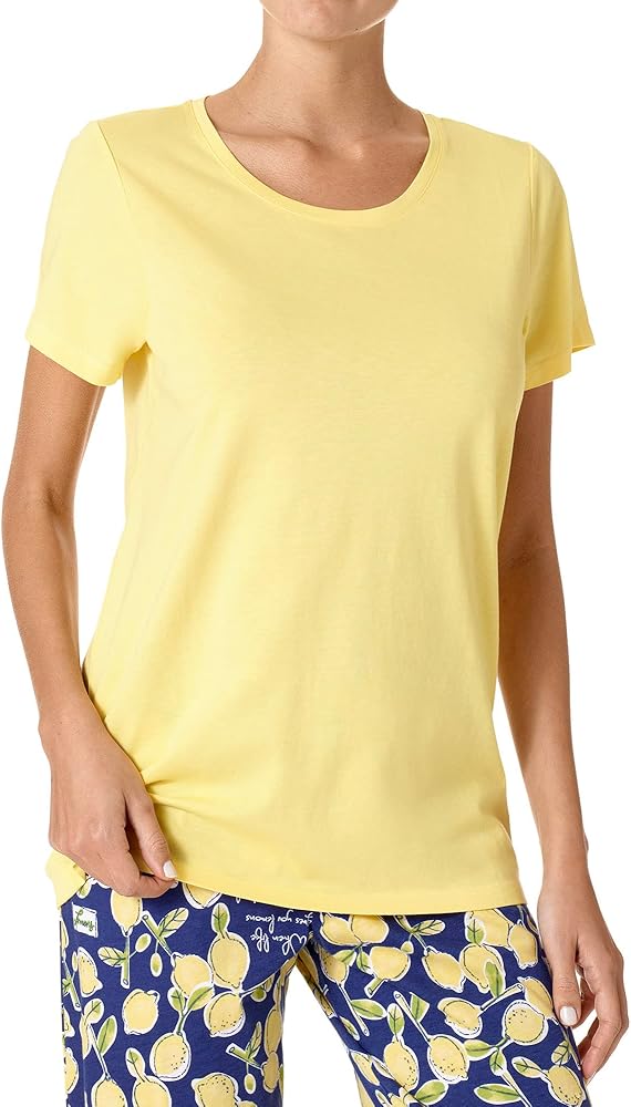 HUE Women's Short Sleeve Scoop Neck Sleep Tee