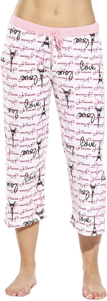 Just Love 100% Cotton Women Pajama Capri Pants Sleepwear