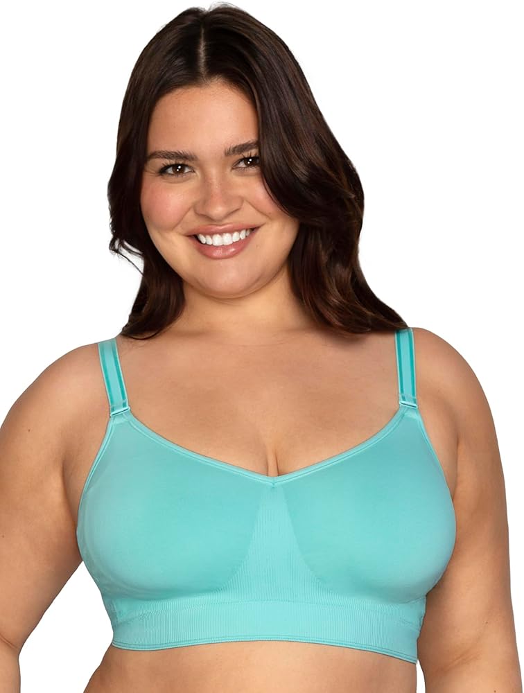 Curvy Couture Women's Plus Size Smooth Seamless Comfort Wire Free Bra