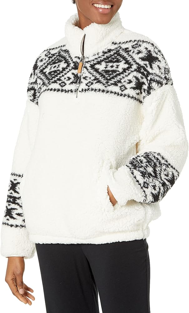 PJ Salvage Women's Loungewear Santa Fe Sherpa Long Sleeve Top