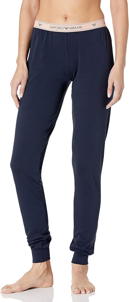 Emporio Armani womens Iconic Logoband Pants With CuffsPajama Bottom