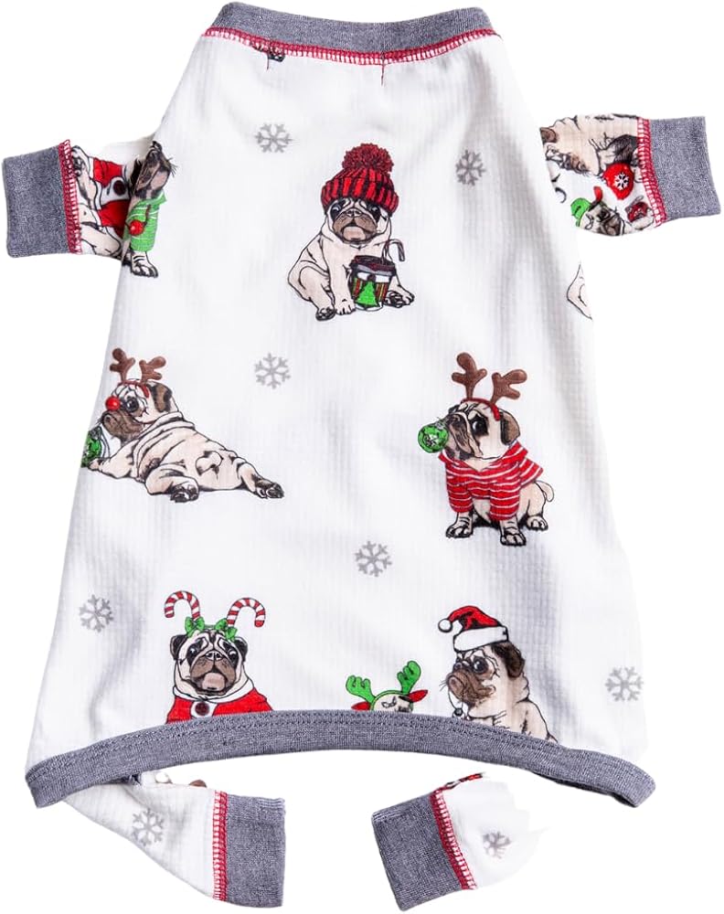 PJ Salvage Women's Loungewear Merry Puggin Christmas Doggie Sweater