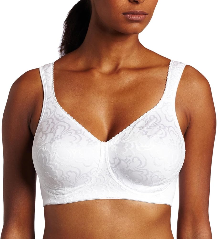 Playtex Womens 18 Hour Ultimate Lift & Support Wirefree Bra(4745)-White-42DDD