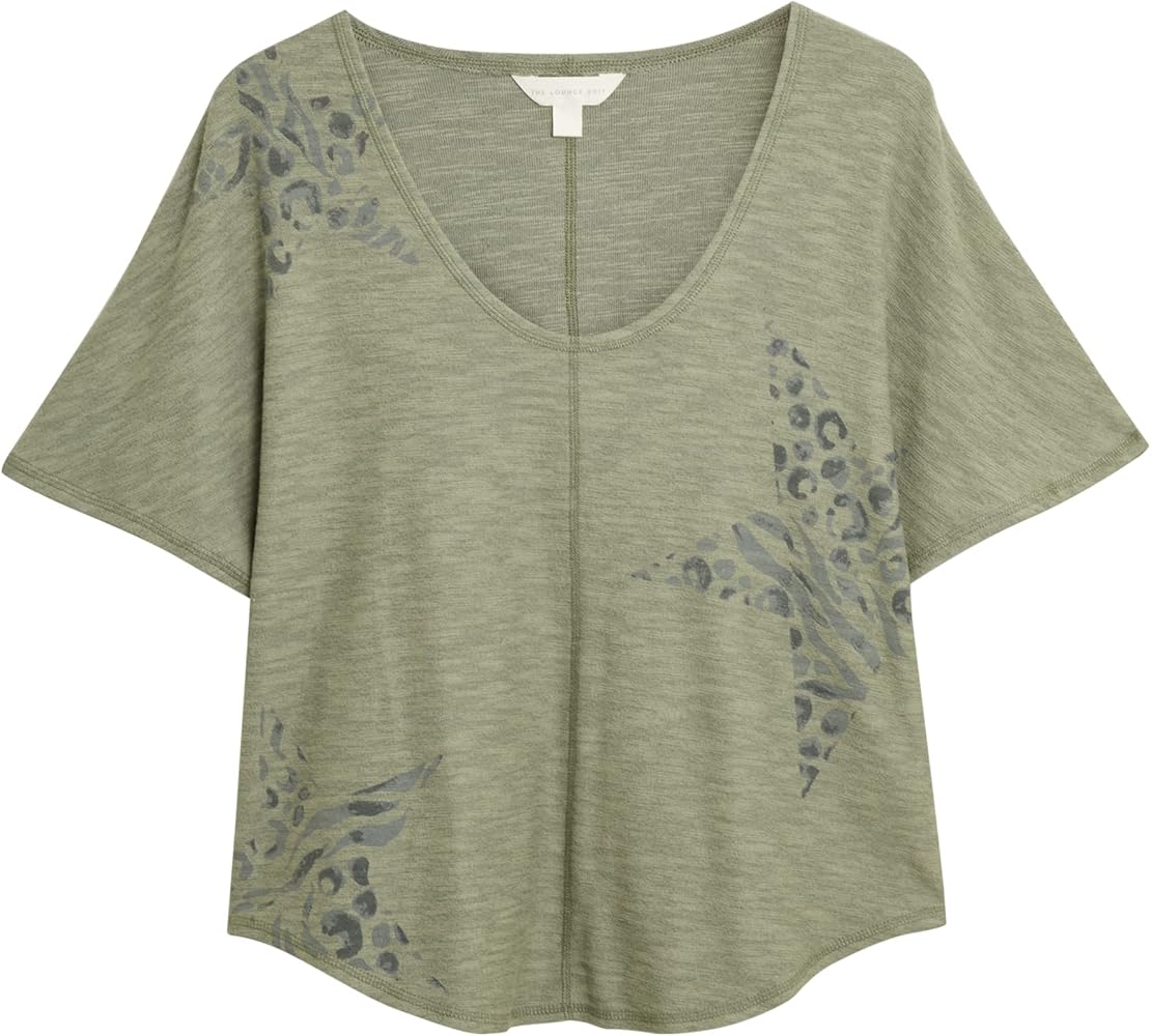 Marks & Spencer Women's Flexifit Lounge Star Print Top