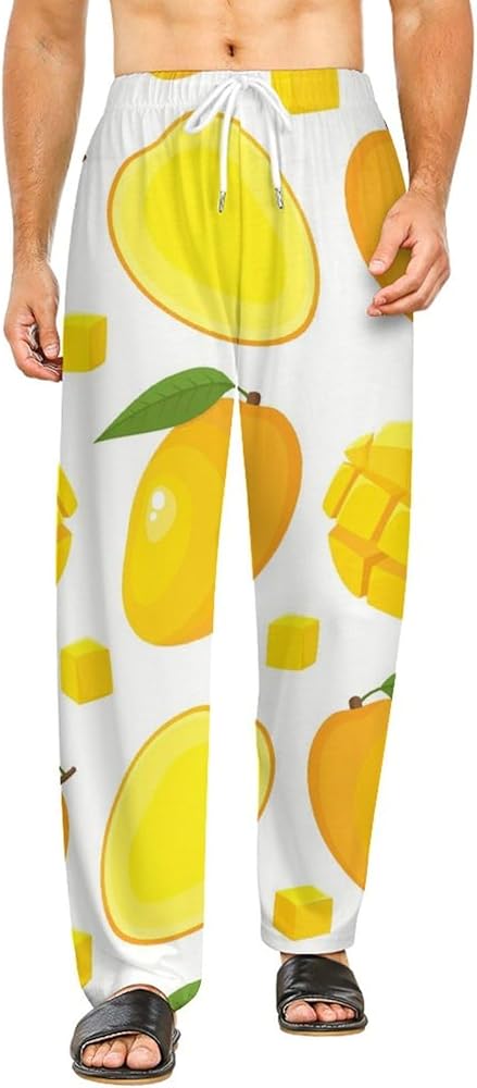 Mango Pattern Lounge Pajama Pants Comfy Sleepwear Bottoms Print Sleep Pants for Men Women