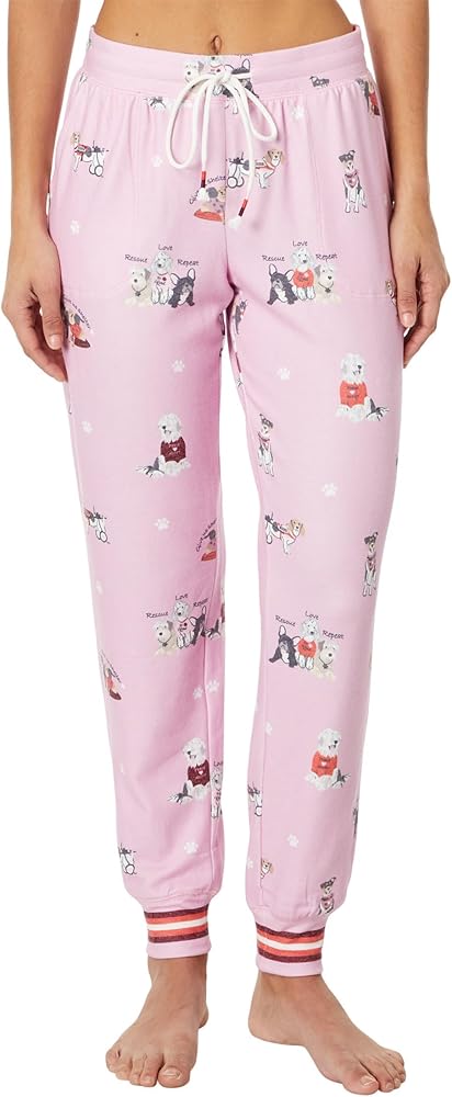 PJ Salvage womens Loungewear Rescues Are My Favorite Breed Banded Pant