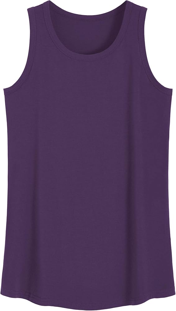 Latuza Women's Viscose Sleep Tank Top Sleeveless Pajamas Shirt