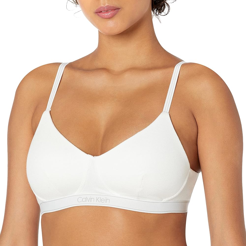 Calvin Klein Women's Pure Ribbed Lightly Lined Bralette