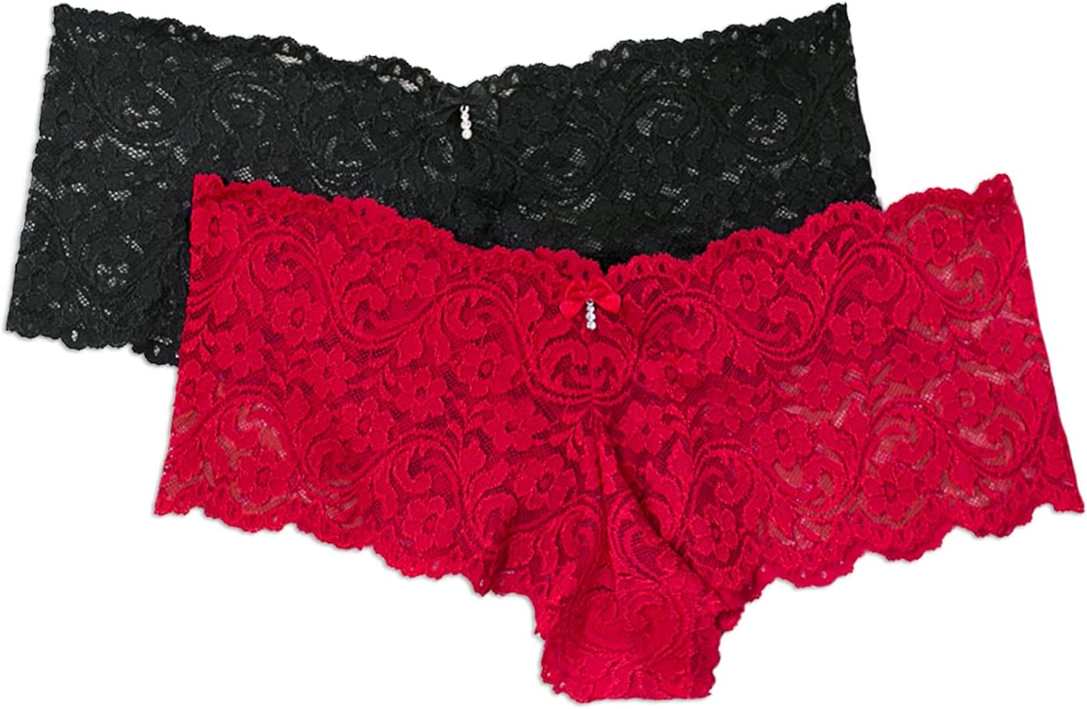 Smart & Sexy Women's Signature Lace Cheeky Panty 2 Pack